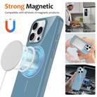 For iPhone 14 Pro Max Glossy TPU Shockproof MagSafe Phone Case with Lanyard(Blue) - 2