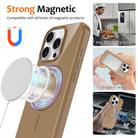 For iPhone 13 Pro Max Glossy TPU Shockproof MagSafe Phone Case with Lanyard(Gold) - 2