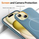 For iPhone 13 Glossy TPU Shockproof MagSafe Phone Case with Lanyard(Blue) - 3