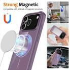 For iPhone 17 Pro Max Glossy TPU Shockproof MagSafe Phone Case with Lanyard(Purple) - 2