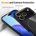 For iPhone 17 Pro Max Glossy TPU Shockproof MagSafe Phone Case with Lanyard(Black) - 3