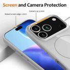 For iPhone 17 Pro Max Glossy TPU Shockproof MagSafe Phone Case with Lanyard(White) - 3