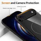 For iPhone 17 Air Glossy TPU Shockproof MagSafe Phone Case with Lanyard(Black) - 3