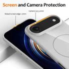 For iPhone 17 Air Glossy TPU Shockproof MagSafe Phone Case with Lanyard(White) - 3