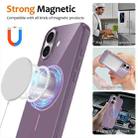 For iPhone 17 Glossy TPU Shockproof MagSafe Phone Case with Lanyard(Purple) - 2