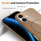 For iPhone 17 Glossy TPU Shockproof MagSafe Phone Case with Lanyard(Gold) - 3