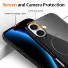 For iPhone 17 Glossy TPU Shockproof MagSafe Phone Case with Lanyard(Black) - 3