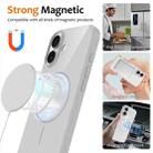 For iPhone 17 Glossy TPU Shockproof MagSafe Phone Case with Lanyard(White) - 2