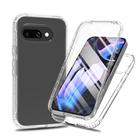 For Google Pixel 9a Full Body Shockproof Clear Gradient Phone Case with PET Film(Transparent) - 1
