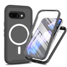 For Google Pixel 9a Starry Sky Solid Color Series MagSafe Phone Case with PET Film(Black) - 1