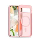 For Google Pixel 9 / 9 Pro Skin Feel TPU Hybrid PC MagSafe Phone Case(Pink) - 1