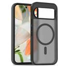 For Google Pixel 10 / 10 Pro Skin Feel TPU Hybrid PC MagSafe Phone Case(Black) - 1
