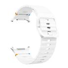 For Samsung Galaxy Watch Ultra 47mm Kalebol Wave-stitched Silicone Strap(White) - 2