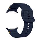 For Samsung Galaxy Watch Ultra 47mm Kalebol Wave-stitched Silicone Strap(Midnight Blue) - 2