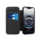 For iPhone 16e Magnetic Armor Series RFID Card Slots Leather Phone Case(Black) - 3