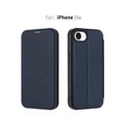 For iPhone 16e Magnetic Armor Series RFID Card Slots Leather Phone Case(Blue) - 2