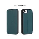 For iPhone 16e Magnetic Armor Series RFID Card Slots Leather Phone Case(Green) - 2
