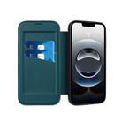 For iPhone 16e Magnetic Armor Series RFID Card Slots Leather Phone Case(Green) - 3
