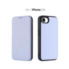 For iPhone 16e Magnetic Armor Series RFID Card Slots Leather Phone Case(Purple) - 2
