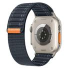 For Apple Watch 46mm / 49mm / 45mm / 44mm Kalebol Ocean Wave Nylon Strap(Dark Blue) - 1