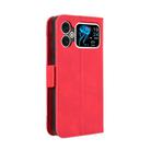 For Cubot A20 Skin Feel Calf Texture Card Slots Leather Phone Case(Red) - 3