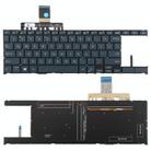 US Version Backlit Laptop Keyboard Directional Key Rectangle for Asus Zenbook Duo 14 UX482 UX482E UX4100E UX482J(Blue) - 1