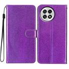 For OnePlus 13 Glitter Powder Flip Leather Phone Case(Purple) - 1