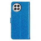 For OnePlus 13 Glitter Powder Flip Leather Phone Case(Blue) - 3