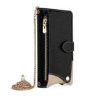 For TCL 50 NxtPaper / 50 Pro NxtPaper Crossbody Chain Fishtail Litchi Leather Phone Case(Black) - 2
