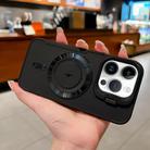 For iPhone 13 Pro Max Lens Frame Holder Blade MagSafe Phone Case(Black) - 1