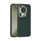 For Huawei Pura 70 Ultra ABEEL Ruyi Pattern 6D Micro Relief MagSafe Leather Phone Case(Green) - 1
