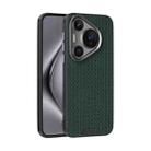 For Huawei Pura 70 ABEEL Ruyi Pattern 6D Micro Relief MagSafe Leather Phone Case(Green) - 1