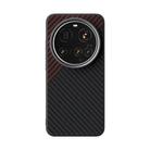 For Xiaomi 15 Ultra ABEEL C Carbon Fiber Series 6D Micro Relief MagSafe Phone Case(Black Red) - 2