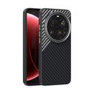 For Xiaomi 15 Ultra ABEEL C Carbon Fiber Series 6D Micro Relief MagSafe Phone Case(Black Grey) - 1