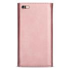 For iPhone 6 Skin Feel Zipper Horizontal Flip Leather Case with Holder & Card Slots & Photo Frame & Lanyard & Long Rope(Rose Gold) - 2