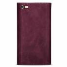 For iPhone 6 Plus Skin Feel Zipper Horizontal Flip Leather Case with Holder & Card Slots & Photo Frame & Lanyard & Long Rope(Wine Red) - 2