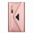 For iPhone 7 Plus / 8 Plus Skin Feel Zipper Horizontal Flip Leather Case with Holder & Card Slots & Photo Frame & Lanyard & Long Rope(Rose Gold) - 2