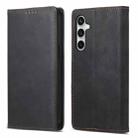 For Samsung Galaxy S25 FE 5G Business Solid Color Magnetic RFID Leather Phone Case(Black) - 1