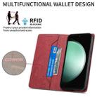 For Samsung Galaxy S25 FE 5G Business Solid Color Magnetic RFID Leather Phone Case(Red) - 3