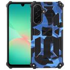 For Samsung Galaxy A26 5G Camouflage Armor Kickstand TPU Hybrid PC Magnetic Phone Case(Dark Blue) - 1
