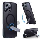 For iPhone 16 Pro Rotating Bar Holder Magnetic MagSafe Phone Case(Grey) - 2
