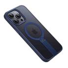 For iPhone 15 Pro Rotating Bar Holder Magnetic MagSafe Phone Case(Blue) - 1