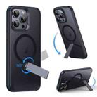 For iPhone 15 Pro Rotating Bar Holder Magnetic MagSafe Phone Case(Blue) - 2