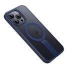 For iPhone 13 Pro Max Rotating Bar Holder Magnetic MagSafe Phone Case(Blue) - 1