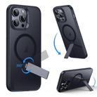 For iPhone 12 Pro Rotating Bar Holder Magnetic MagSafe Phone Case(Grey) - 2