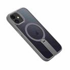 For iPhone 12 Rotating Bar Holder Magnetic MagSafe Phone Case(Grey) - 1