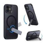 For iPhone 12 Rotating Bar Holder Magnetic MagSafe Phone Case(Black) - 2