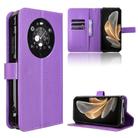 For Fossibot F109 Diamond Texture Leather Phone Case(Purple) - 1