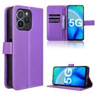 For Fossibot S1 5G Diamond Texture Leather Phone Case(Purple) - 1
