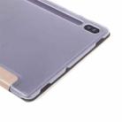 For Samsung Galaxy Tab S8 / Galaxy Tab S7 / T870 Silk Texture Three-fold Horizontal Flip Leather Case with Holder & Pen Slot(Blue) - 7